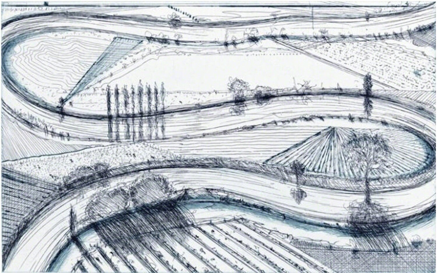 River Turns Wayne Thiebaud