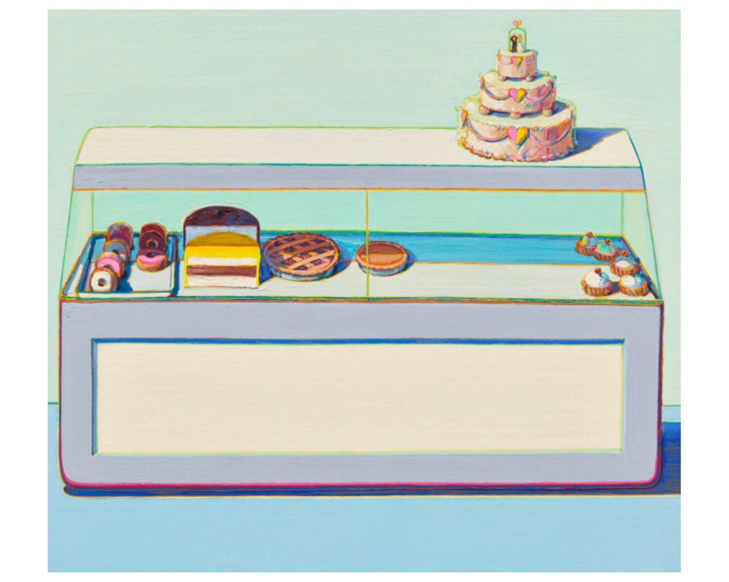 Bakery Case, 1969 Wayne Thiebaud