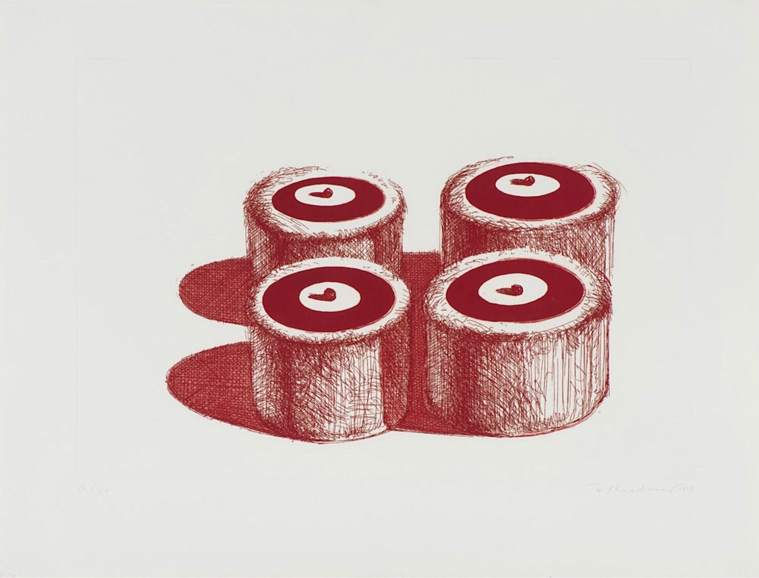 Cherry Cakes Wayne Thiebaud