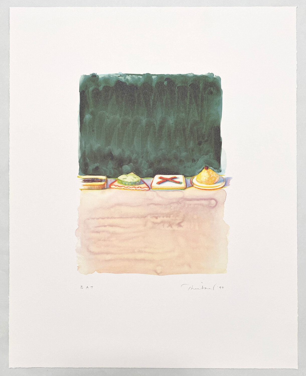 Hors d'Oeuvres, from The Physiology of Taste Wayne Thiebaud Druck zu verkaufen