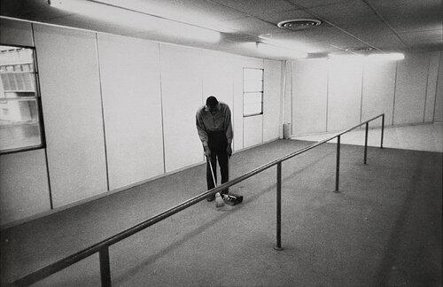 Untitled (man sweeping) by William Eggleston, Photography for Sale on Singulart