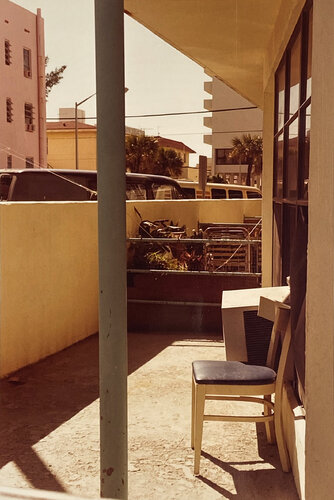 Chair, Pink Building by William Eggleston, Photography for Sale on Singulart