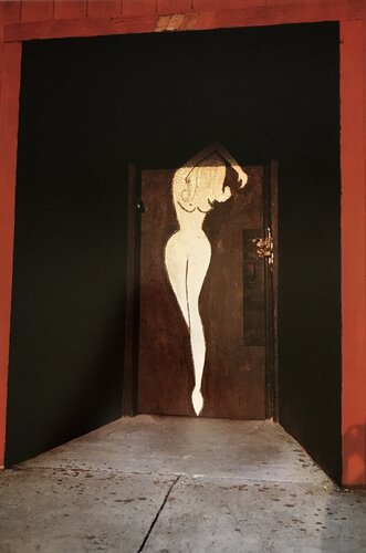 Untitled (Woman's Nude Silhouette on Red Door) van William Eggleston, Fotografie te koop op Singulart