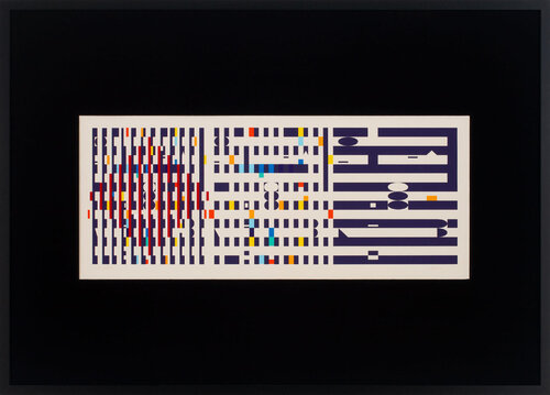 “Three Movements" Serigraph, Framed, List Price $5,000 di Yaacov Agam, Stampa in vendita su Singulart