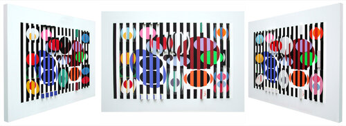 De la 2ème à la 4ème dimension di Yaacov Agam, Opera su carta in vendita su Singulart
