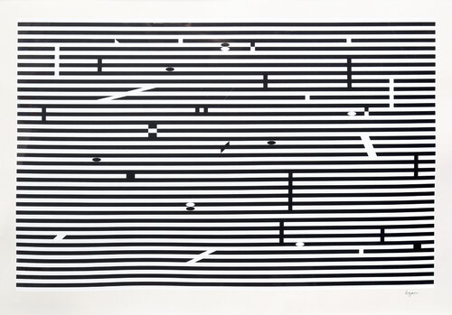 V from Double Metamorphosis Series de Yaacov Agam, Impresión a la venta en Singulart