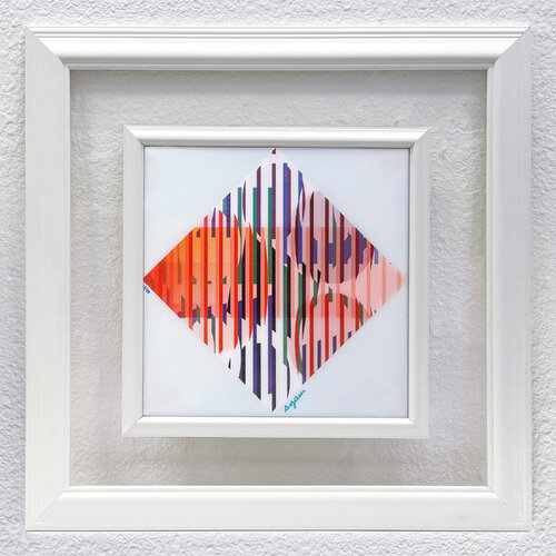 Contradiction 1-3-5 (framed, signed agamograph - 3D lenticular) van Yaacov Agam, Afdruk te koop op Singulart