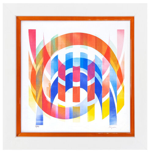 Arches (rare framed, signed agamograph - 3D lenticular) de Yaacov Agam, Impresión a la venta en Singulart