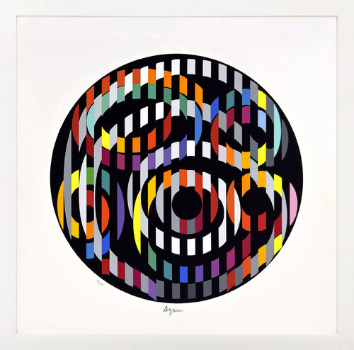 Untitled, from Message of Peace (framed, hand signed serigraph) de Yaacov Agam, Impresión a la venta en Singulart