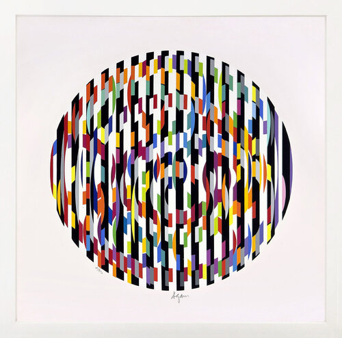 Untitled, from Message of Peace (framed, hand signed serigraph) de Yaacov Agam, Impresión a la venta en Singulart
