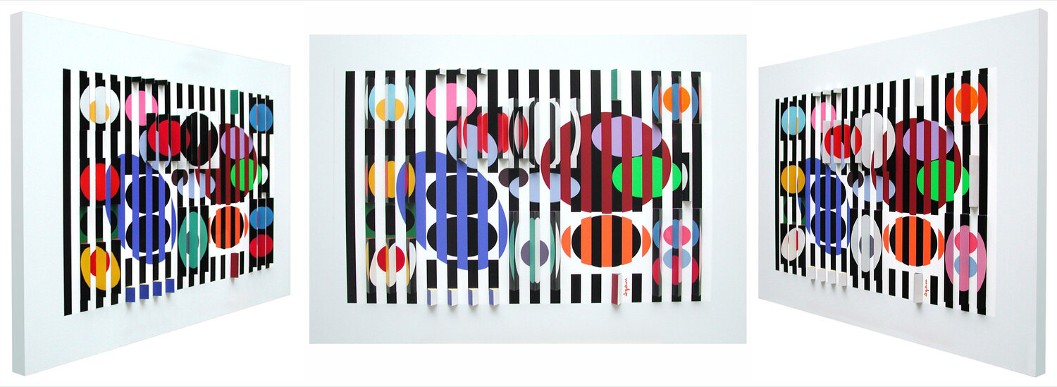 De la 2ème à la 4ème dimension Yaacov Agam Werk auf Papier zu verkaufen