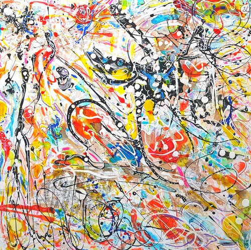 Tourbillon et Liberté (2015) di Karine Langevin Kjl, Pittura in vendita su Singulart