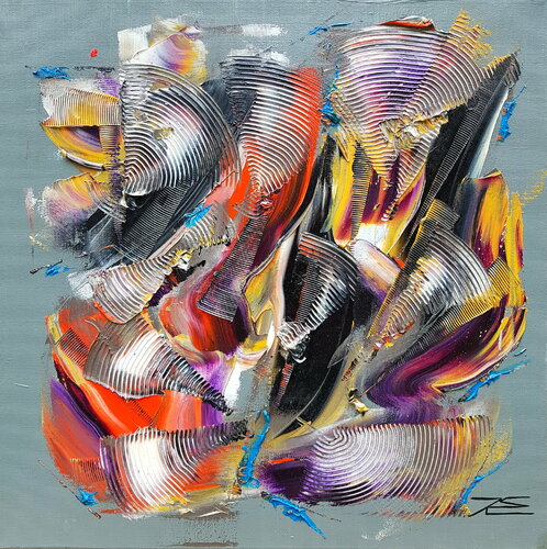 Feu de cheminée von Karine Langevin Kjl, Malerei kaufen auf Singulart