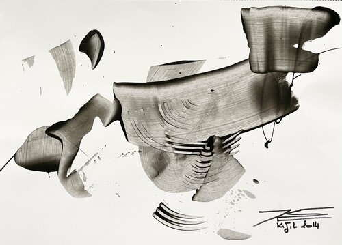 Dessin 14774 La Baleine par Karine Langevin Kjl, Œuvre sur papier en vente sur Singulart