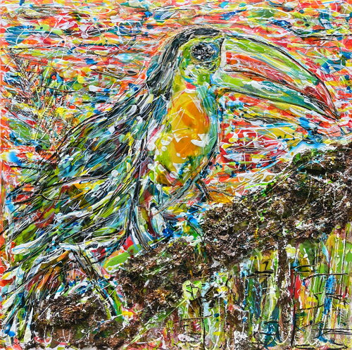 Toucan von Karine Langevin Kjl, Malerei kaufen auf Singulart