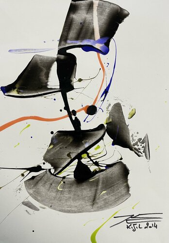 14754 Gentleman par Karine Langevin Kjl, Œuvre sur papier en vente sur Singulart