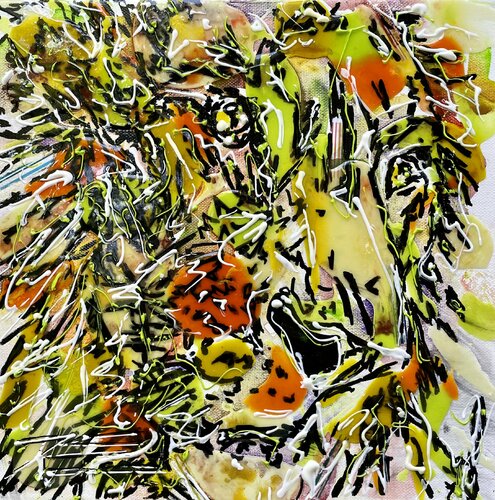 Lion von Karine Langevin Kjl, Malerei kaufen auf Singulart
