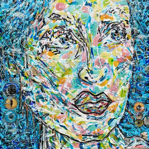 Nova, les Yeux de l’Univers von Karine Langevin Kjl, Malerei kaufen auf Singulart
