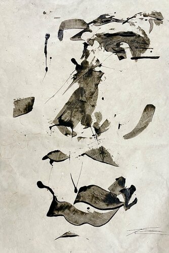 Dessin « Le Politicien » - résine sur papier von Karine Langevin Kjl, Werk auf Papier kaufen auf Singulart