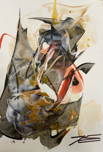 15030 Le Samouraï by Karine Langevin Kjl, Work on Paper for Sale on Singulart