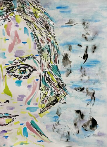 Dessin 020122 "Coco" von Karine Langevin Kjl, Werk auf Papier kaufen auf Singulart