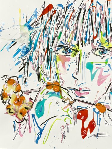 Dessin 030122 « De Toi à Moi » di Karine Langevin Kjl, Opera su carta in vendita su Singulart