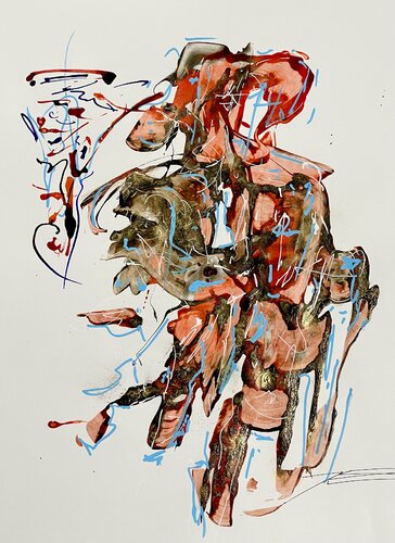 Monsieur 220408 by Karine Langevin Kjl, Work on Paper for Sale on Singulart
