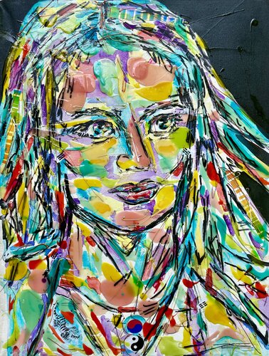 Tigre blanc von Karine Langevin Kjl, Malerei kaufen auf Singulart