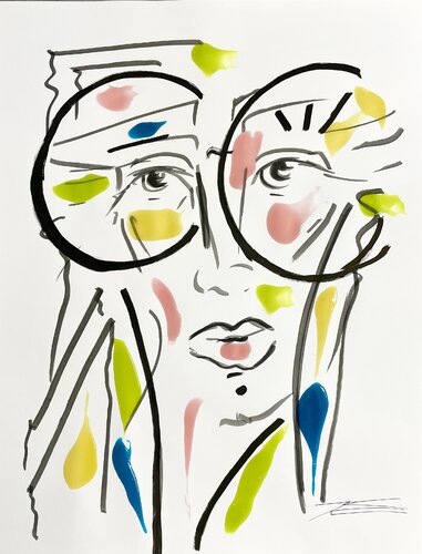 La Star - Série « Les M’AS-TU-VU » by Karine Langevin Kjl, Work on Paper for Sale on Singulart