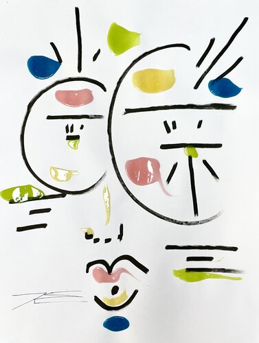 Le Nippon - Série « Les M’AS-TU-VU » by Karine Langevin Kjl, Work on Paper for Sale on Singulart