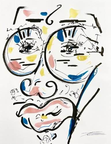 Le Poilu - Série « Les M’AS-TU-VU » by Karine Langevin Kjl, Work on Paper for Sale on Singulart