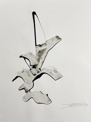 La Voile - résine sur papier par Karine Langevin Kjl, Dessin en vente sur Singulart