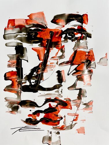 Volcano par Karine Langevin Kjl, Œuvre sur papier en vente sur Singulart