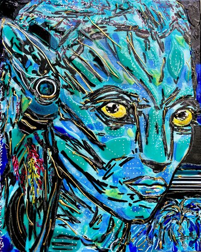 Neytiri de Avatar von Karine Langevin Kjl, Malerei kaufen auf Singulart