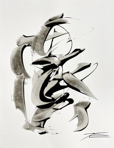 Samouraï par Karine Langevin Kjl, Œuvre sur papier en vente sur Singulart