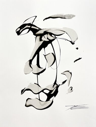 Hello par Karine Langevin Kjl, Œuvre sur papier en vente sur Singulart