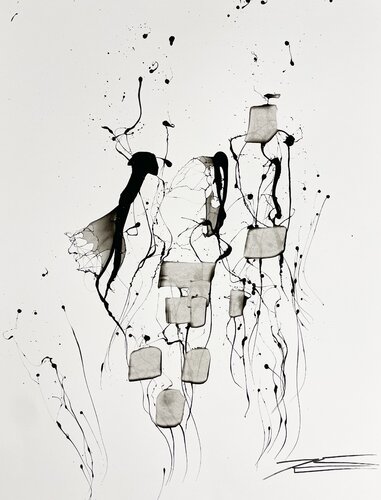 First One 24 par Karine Langevin Kjl, Œuvre sur papier en vente sur Singulart