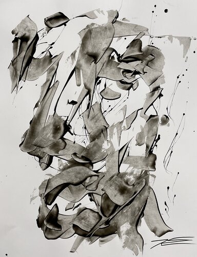 Face 1 par Karine Langevin Kjl, Œuvre sur papier en vente sur Singulart