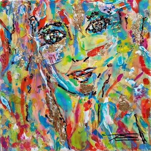 Portrait 2020 "Lola Manga" di Karine Langevin Kjl, Pittura in vendita su Singulart
