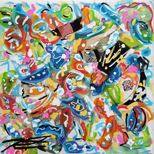 Abstraction "Warner Garden" 2016 von Karine Langevin Kjl, Malerei kaufen auf Singulart