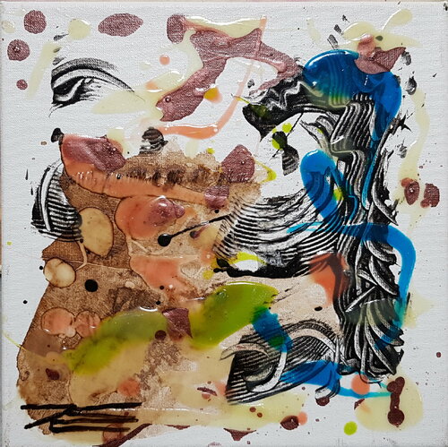 Abstraction "Le Vent" 2015 von Karine Langevin Kjl, Malerei kaufen auf Singulart