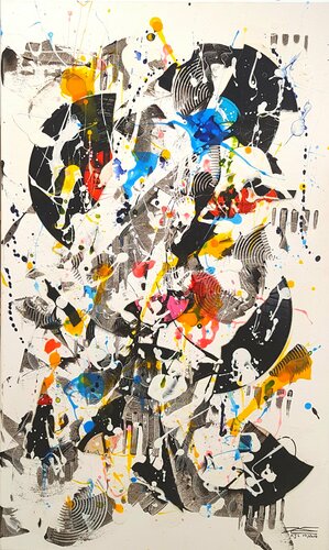 Musik1 von Karine Langevin Kjl, Malerei kaufen auf Singulart