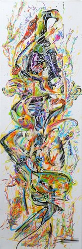 L'Arche de Noé di Karine Langevin Kjl, Pittura in vendita su Singulart