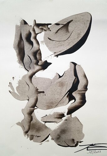 237 J'ai une idée ! von Karine Langevin Kjl, Werk auf Papier kaufen auf Singulart