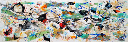 Au Fil du Temps von Karine Langevin Kjl, Malerei kaufen auf Singulart