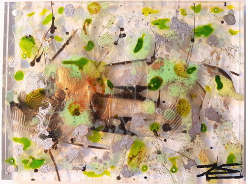 Plexiglas Forêt von Karine Langevin Kjl, Malerei kaufen auf Singulart