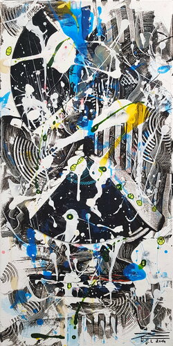 Musik 3 Musique 1 di Karine Langevin Kjl, Pittura in vendita su Singulart