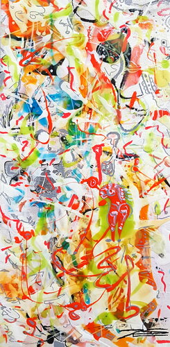 Le Parc d'Attraction von Karine Langevin Kjl, Malerei kaufen auf Singulart