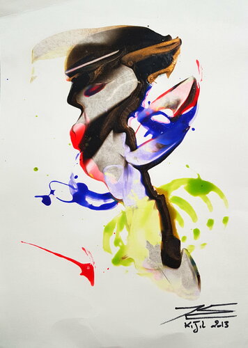 371BC Ovni par Karine Langevin Kjl, Œuvre sur papier en vente sur Singulart