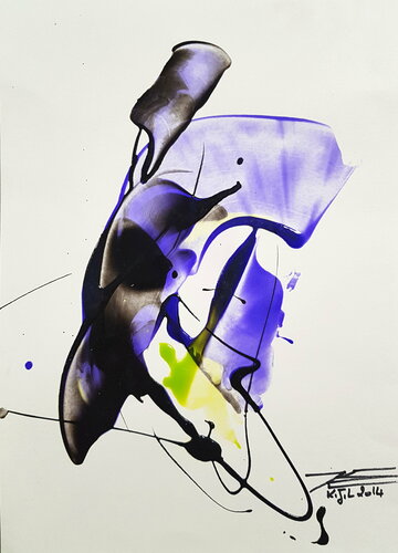 14738 Le Danseur by Karine Langevin Kjl, Work on Paper for Sale on Singulart